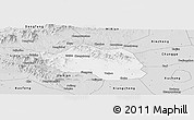 Silver Style Panoramic Map of Yu Xian
