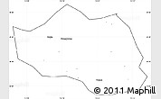 Blank Simple Map of Yu Xian, cropped outside