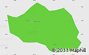 Political Simple Map of Yu Xian, single color outside