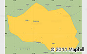 Savanna Style Simple Map of Yu Xian