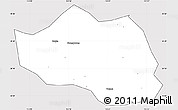 Silver Style Simple Map of Yu Xian, cropped outside
