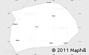 Silver Style Simple Map of Zhecheng
