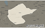 Shaded Relief 3D Map of Zhengyang, darken