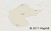 Shaded Relief 3D Map of Zhengyang, lighten
