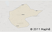 Shaded Relief 3D Map of Zhengyang, lighten, semi-desaturated