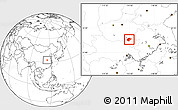 Blank Location Map of Zhengyang
