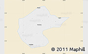 Classic Style Map of Zhengyang, single color outside