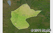 Satellite Map of Zhengyang, darken