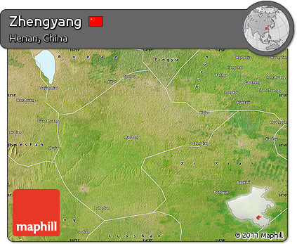 Satellite Map of Zhengyang