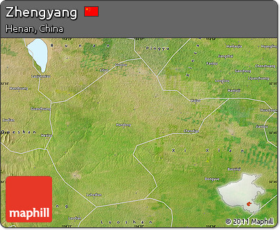 Satellite Map of Zhengyang