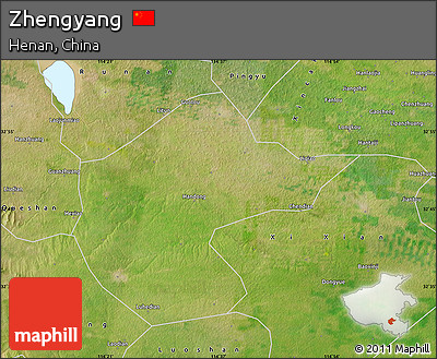 Satellite Map of Zhengyang