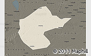 Shaded Relief Map of Zhengyang, darken