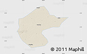Shaded Relief Map of Zhengyang, single color outside