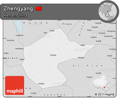 Silver Style Map of Zhengyang
