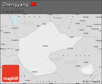 Silver Style Map of Zhengyang