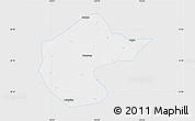 Silver Style Map of Zhengyang, single color outside
