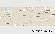 Shaded Relief Panoramic Map of Zhengyang