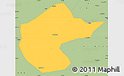 Savanna Style Simple Map of Zhengyang