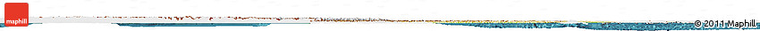Physical Horizon Map of China, single color outside, satellite sea