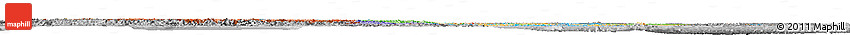 Political Horizon Map of China, desaturated