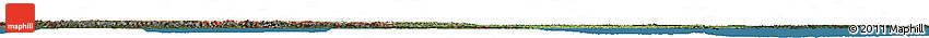 Satellite Horizon Map of China, darken, land only