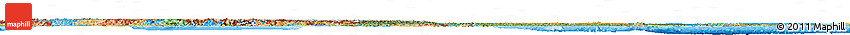 Satellite Horizon Map of China, political outside