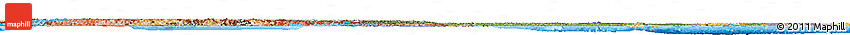 Satellite Horizon Map of China, political shades outside