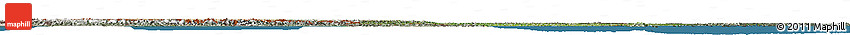 Satellite Horizon Map of China, semi-desaturated, land only