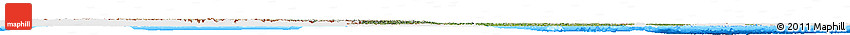 Satellite Horizon Map of China, single color outside, bathymetry sea