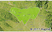 Physical 3D Map of Anlu, satellite outside