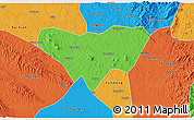 Political 3D Map of Anlu