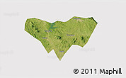 Satellite 3D Map of Anlu, cropped outside
