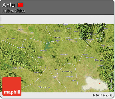 Satellite 3D Map of Anlu