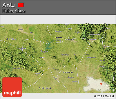 Satellite 3D Map of Anlu