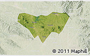 Satellite 3D Map of Anlu, lighten