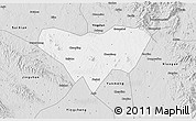 Silver Style 3D Map of Anlu