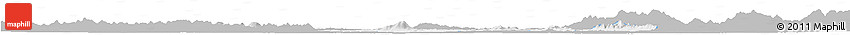 Gray Horizon Map of Anlu, single color outside