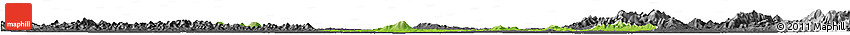 Physical Horizon Map of Anlu, darken, desaturated