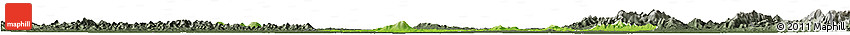 Physical Horizon Map of Anlu, darken, semi-desaturated