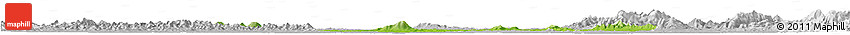 Physical Horizon Map of Anlu, lighten, desaturated