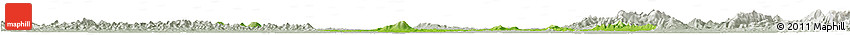 Physical Horizon Map of Anlu, lighten, semi-desaturated
