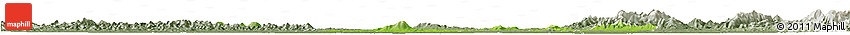 Physical Horizon Map of Anlu, semi-desaturated