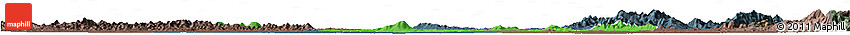 Political Horizon Map of Anlu, darken, semi-desaturated