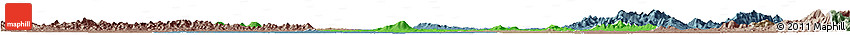 Political Horizon Map of Anlu, semi-desaturated