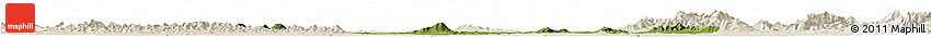 Satellite Horizon Map of Anlu, shaded relief outside