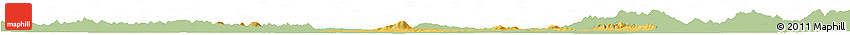 Savanna Style Horizon Map of Anlu, single color outside