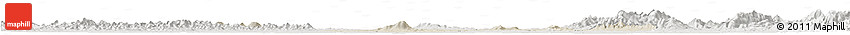 Shaded Relief Horizon Map of Anlu, lighten, semi-desaturated