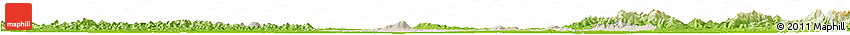 Shaded Relief Horizon Map of Anlu, physical outside