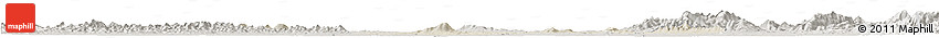 Shaded Relief Horizon Map of Anlu, semi-desaturated