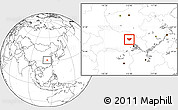 Blank Location Map of Anlu